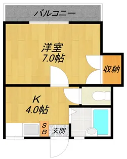 アポロビーム【1階】の間取り