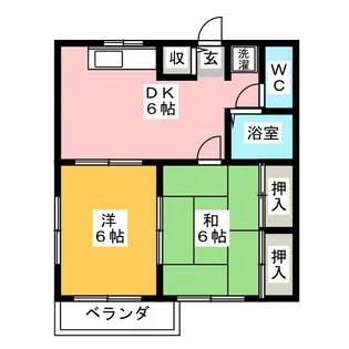 エステートモリヤ【2階】の間取り