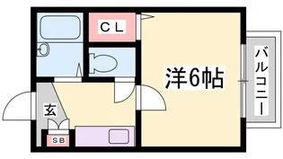 パルファン蓮宮【2階】の間取り