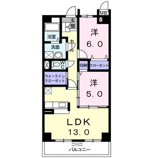 プレジールII【3階】の間取り