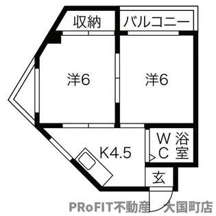 ラパンジール大国3【12階】の間取り