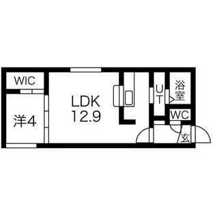 RAGUSA N5W17 A【3階】の間取り