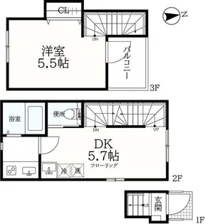 ソレイユ駒込【2階】の間取り