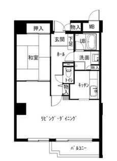 シティパーク津田沼【11階】の間取り