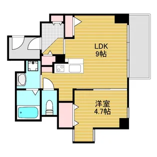 イーストコア新大阪【8階】の間取り