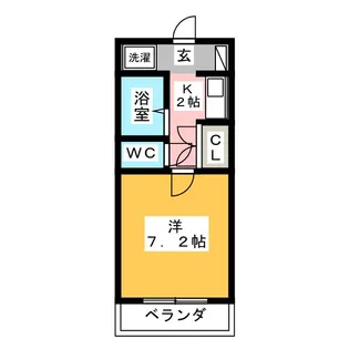 サンハイツ上大之郷【1階】の間取り