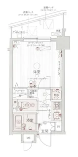パークウェル曙橋駅前【2階】の間取り