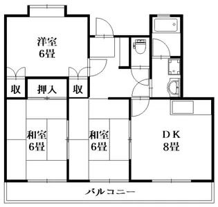 サニーテラス【2階】の間取り
