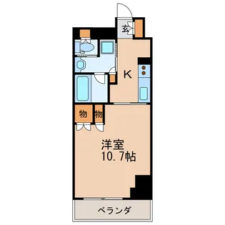 カスタリア栄【4階】の間取り