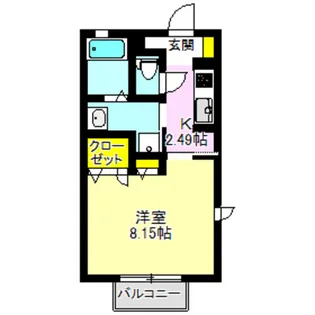 ベルドミールE【2階】の間取り