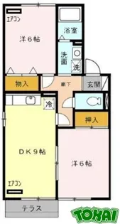 カーサボヌールA【2階】の間取り