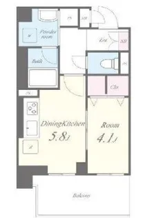 Vega Sanwa【5階】の間取り