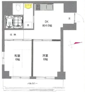 ハイム秋葉原【5階】の間取り