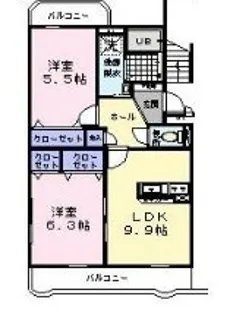 サンフォレスト【4階】の間取り