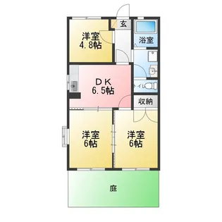 グランパルク【1階】の間取り