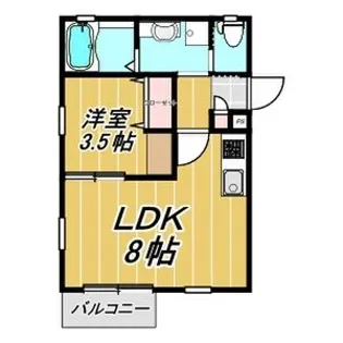 Merveilleux West【3階】の間取り