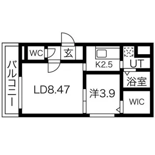 ハビテ南郷【4階】の間取り