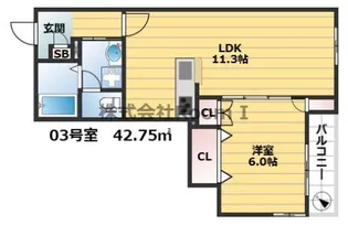 ブランレグルス・旭化成ヘーベルメゾンHEBEL HAUS【3階】の間取り