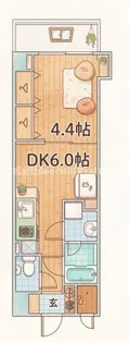 セントロイヤルクラブ新大阪【6階】の間取り