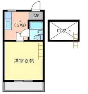 プチハウス スウィートポテト【1階】の間取り