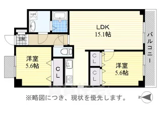 ハイエストマンション金山【6階】の間取り