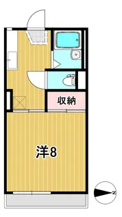 ディアコート美かの【2階】の間取り