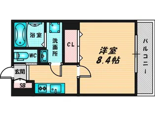 サクラレジデンス巽【2階】の間取り