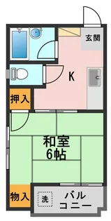 ハイム岡田【2階】の間取り