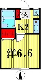 第5稲荷荘【2階】の間取り