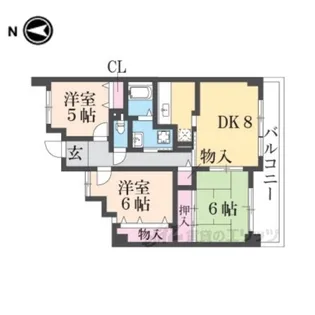 リシャールコート【1階】の間取り
