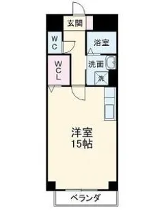 クレスト【3階】の間取り