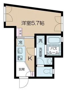ヒルトップ代々木上原【1階】の間取り