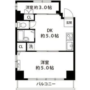 レフィーニ新川崎【3階】の間取り