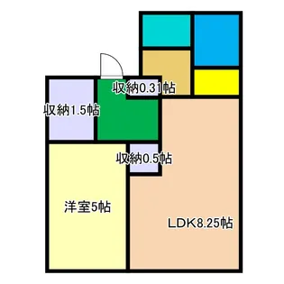 メゾン東邦IX【1階】の間取り