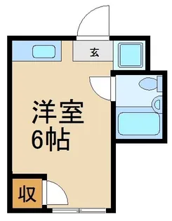 磯島ハイツ【1階】の間取り