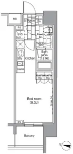 パークハビオ恵比寿【10階】の間取り