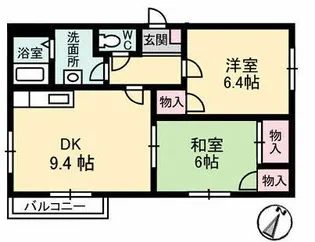 フレグランスフォーブル【1階】の間取り