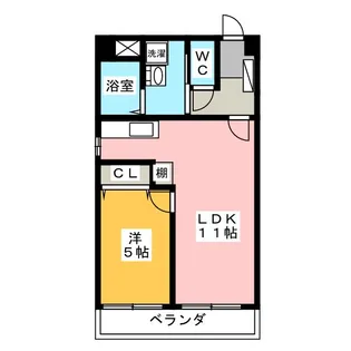 アーバネス桜山【2階】の間取り