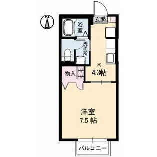ハイツ You-wa A棟B棟【1階】の間取り