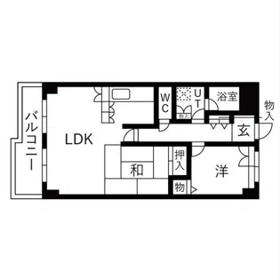 Collection東岸和田【6階】の間取り