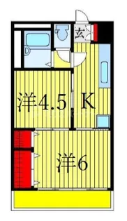 石川コーポ【3階】の間取り