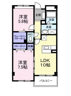 エトワール観音寺【2階】の間取り