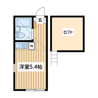ユナイト和田町スウィーツアンサンブル【1階】の間取り