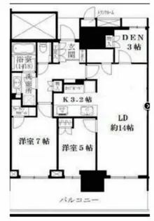 ベイズタワー&ガーデン【27階】の間取り