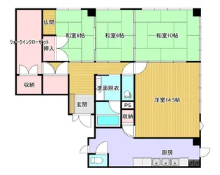 ミレニアム松尾【1階】の間取り