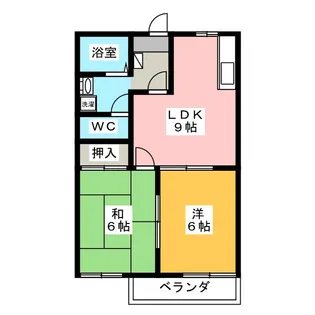 オークタウンA棟【2階】の間取り