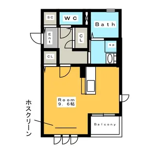 El Cielo B (エル シエロ)【1階】の間取り