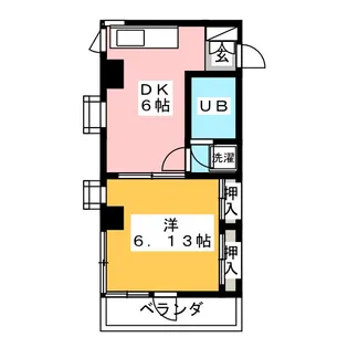 森脇ハイツ【2階】の間取り