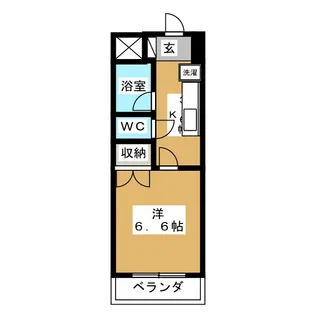 リバーガーデン【1階】の間取り