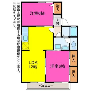 セジュール東山【1階】の間取り